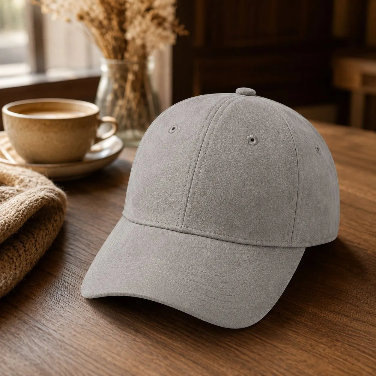 Gewaschene Wildlederimitat Baseballkappe Für Herren Damen Einfarbig Verstellbare Strukturierte Harte Krone Dad Hat Outdoor Kappe