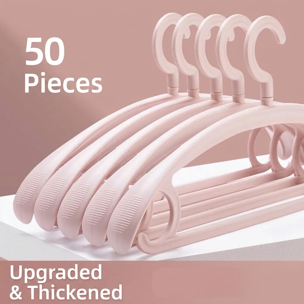 5 Stuks Brede Schouder Antislip Plastic Kleerhangers voor Kleding Zwaar Naadloos Kledingkast Kleerhanger Opbergrek Ruimtebesparend