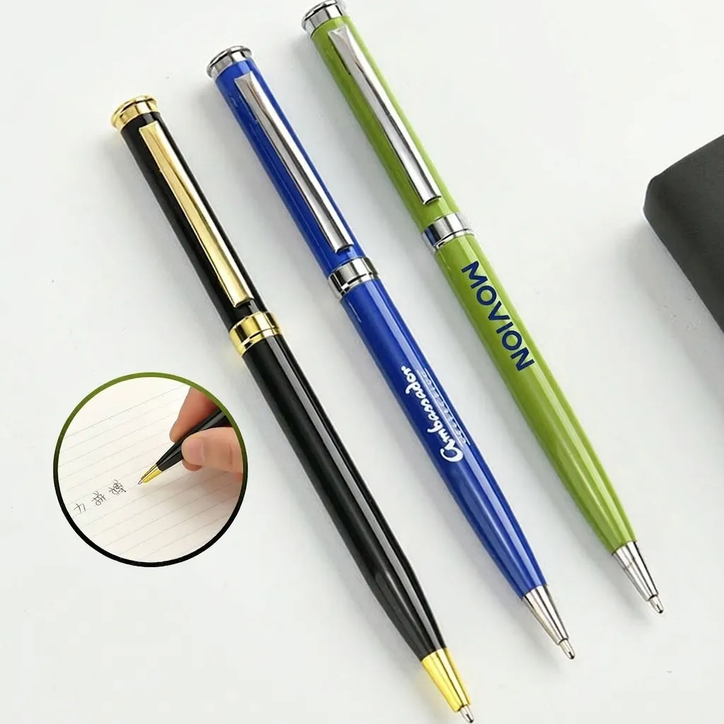 Classic Metal Twist Ballpoint Pen High End Business Executive Signature Pen for Office Hotel Meeting Gift Stationery