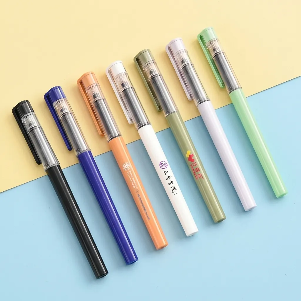 Bolígrafo de Tinta Líquida de 0.5mm Secado Rápido Tinta Negra Escritura Fluida Colores Morandi Minimalistas Papelería para Oficina Escuela Exámenes