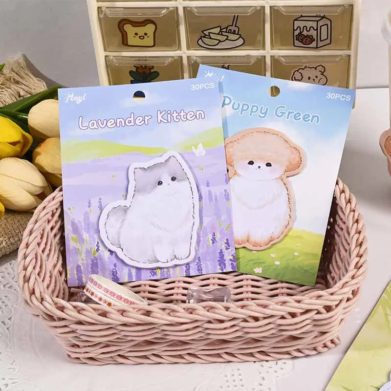 Cute Cartoon Animal Shaped Sticky Notes Self Adhesive Memo Pad For Student Office Notebook Stationery Scrapbooking Supplies