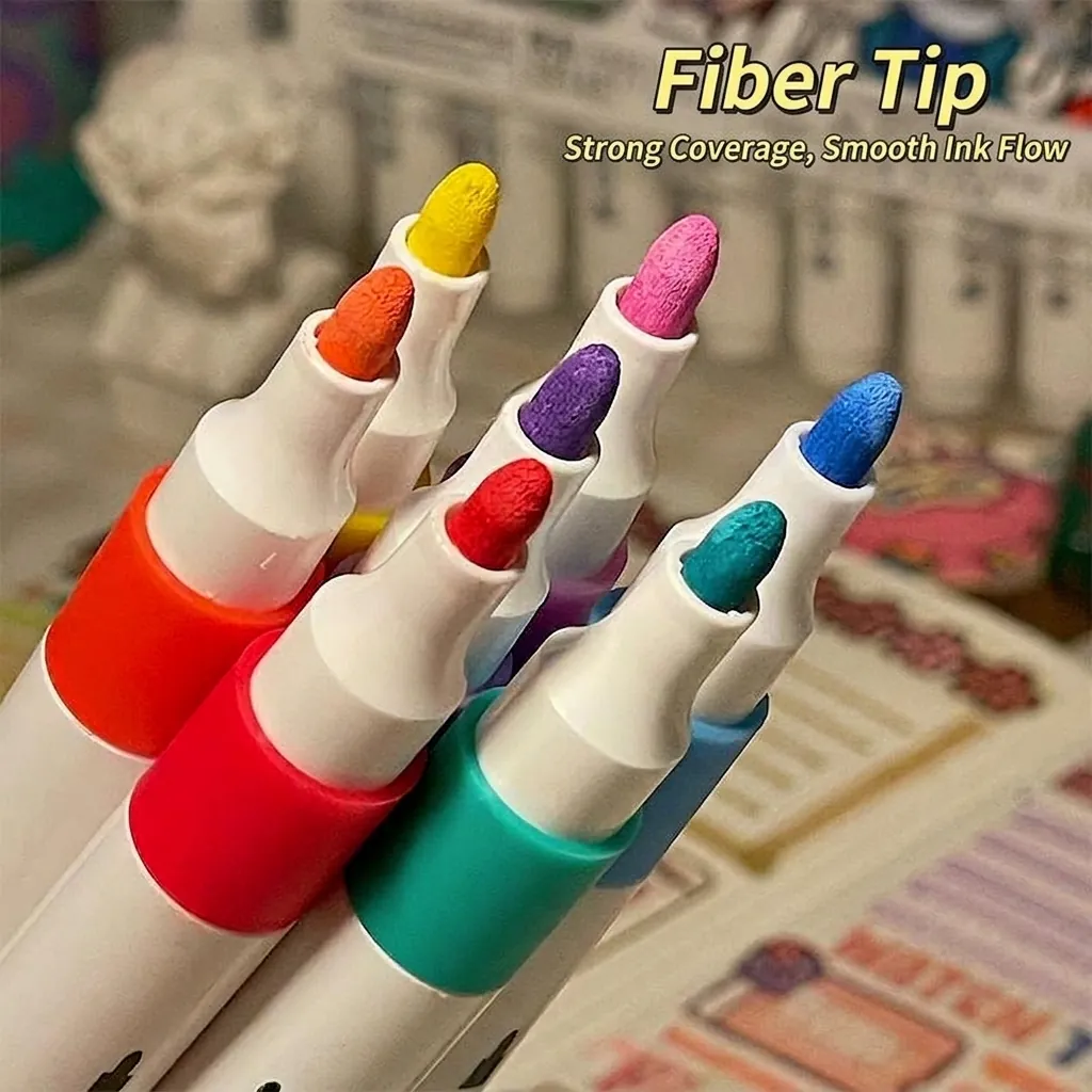 Acrylic Markers Fiber Tip Waterproof Paint Pens For DIY Painting Drawing Art Supplies For Students Artists Office School