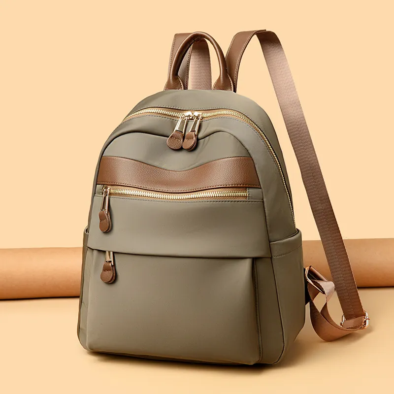 Damen Mode PU Leder Rucksack Große Kapazität Minimalistisch Koreanisch Stil Schultasche Für Studenten Reisen Rucksack