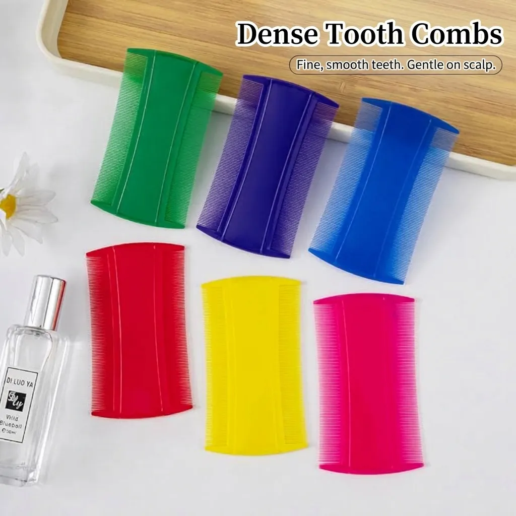 Pet Flea Comb Double Sided Fine Tooth Lice Remover For Dogs Cats Cleaning Grooming PP Plastic Nit Comb Pet Care Tool