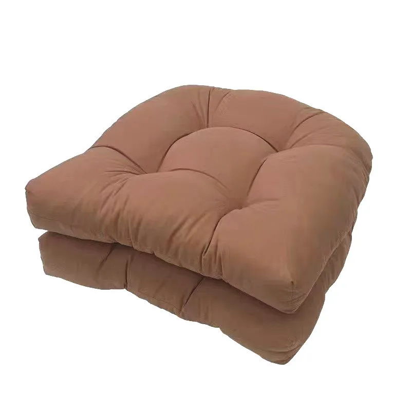 Juego de Cojines para Silla de Jardín Exterior Mechonado Sofá de Patio Cojín de Asiento Impermeable Poliéster Tapete de Tatami