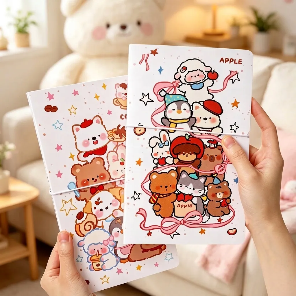 Cute Cartoon Animal Photocard Album Waterproof Storage Book For Collecting Idol Cards Photos Stickers Kids School Stationery