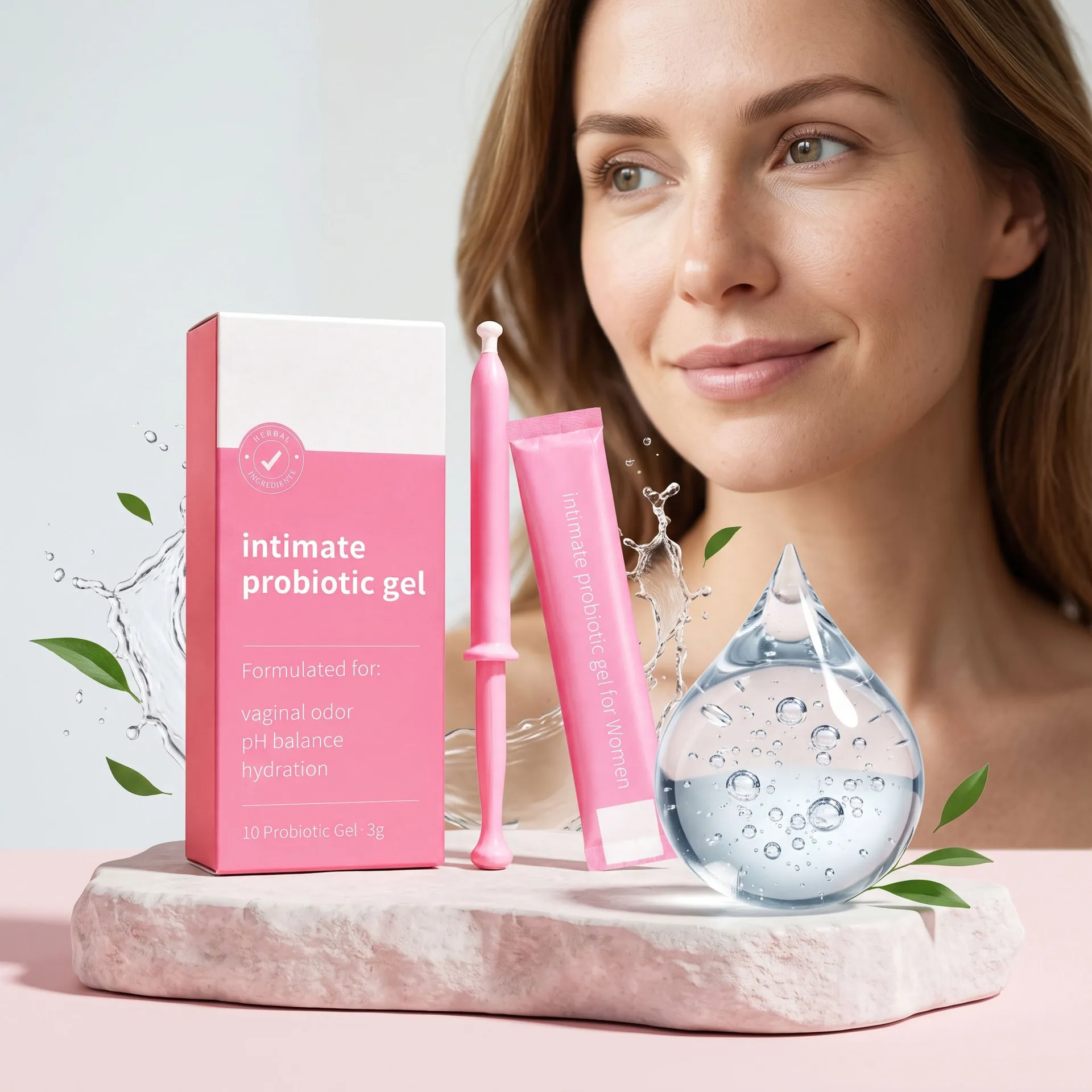 Gel Probiotique de Soin Intime pour Femmes Formule Douce Pour Équilibre Hydratation Élimination des Odeurs Ensemble Bien-être Féminin