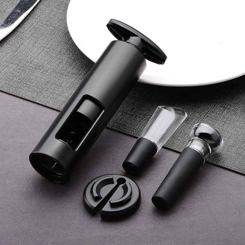 Manual Wine Bottle Opener Corkscrew Kitchen Tool Portable Wine Opener Foil Cutter Set For Home Kitchen Bar