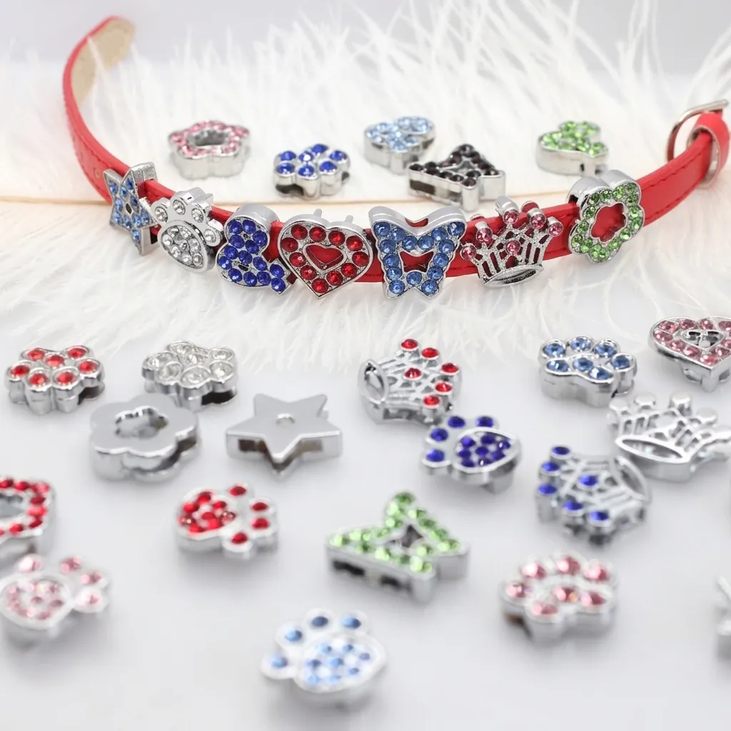 Legierung Strass Schiebeschmuck Stern Herz Schmetterling Blume Muster DIY Schmuckzubehör Für Armband Handy Kette