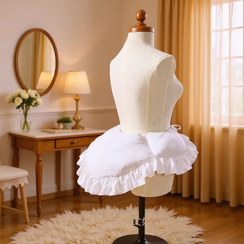 Lolita Ruffle Duck Butt Bustle Pad Women Soft Padded Petticoat Vintage Victorian Pannier Underwear Skirt Support Accessory