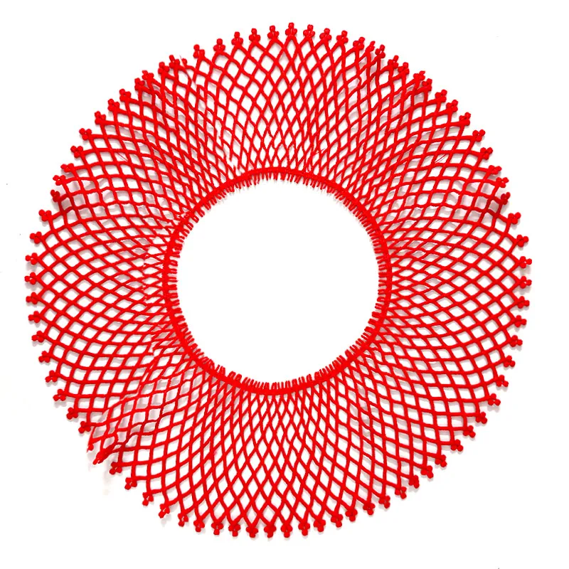 Large Round Water Soluble Lace Fake Collar Milk Silk Embroidered Hollow Out Decorative Bib For Women Clothing Accessories