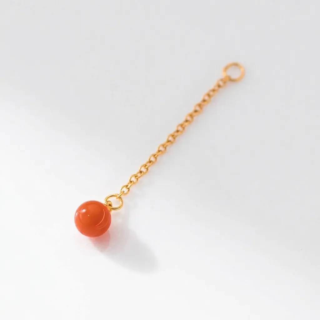 925 Sterling Silver Gold Plated Cross Chain Tassel Pendant With South Red Agate DIY Jewelry Accessory For Earrings Bracelet