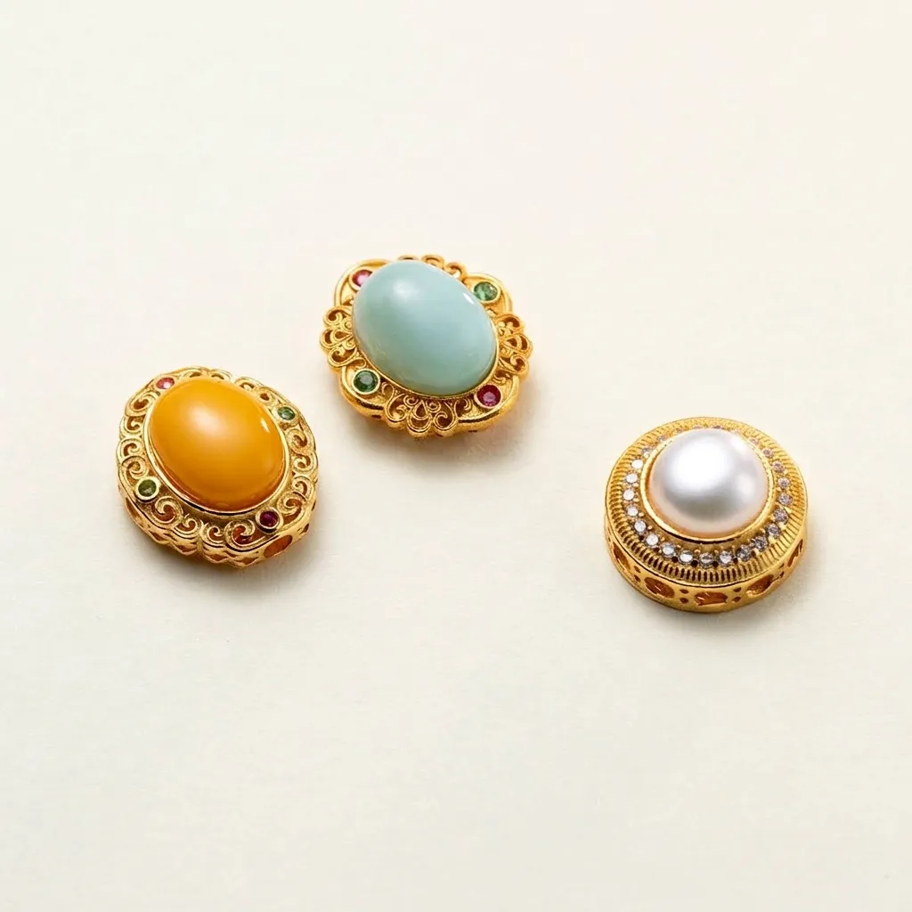 925 Sterling Zilver Vergulde Holle Tussenkralen Voor DIY Sieraden Maken Ingelegde Strass Kunstmatige Parel Retro Losse Kralen
