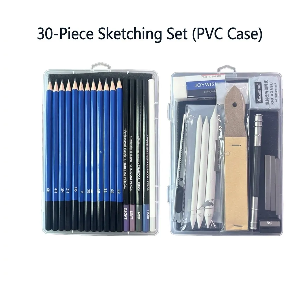 Professional Sketching Drawing Graphite Charcoal Pencils Artistic Stationery For Students Artists