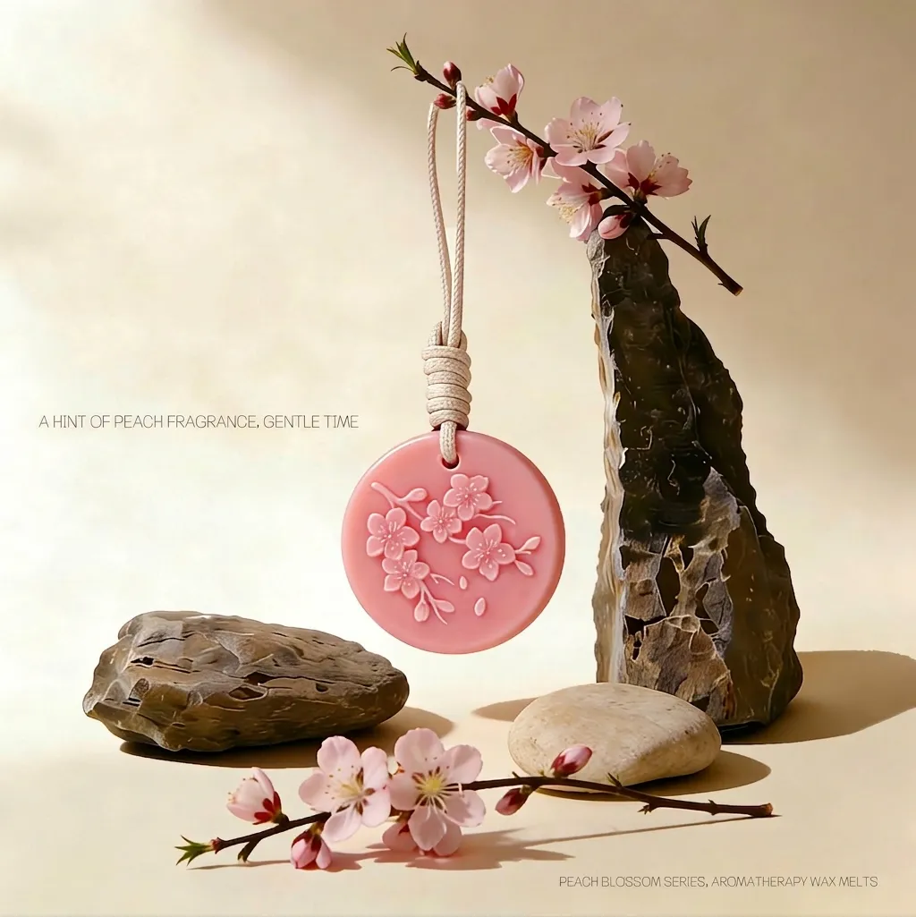 Peach Blossom Relief Scented Wax Tablets Long Lasting Fragrance Hanging Tablets For Wardrobe Closet Bedroom Home Fragrance Gift