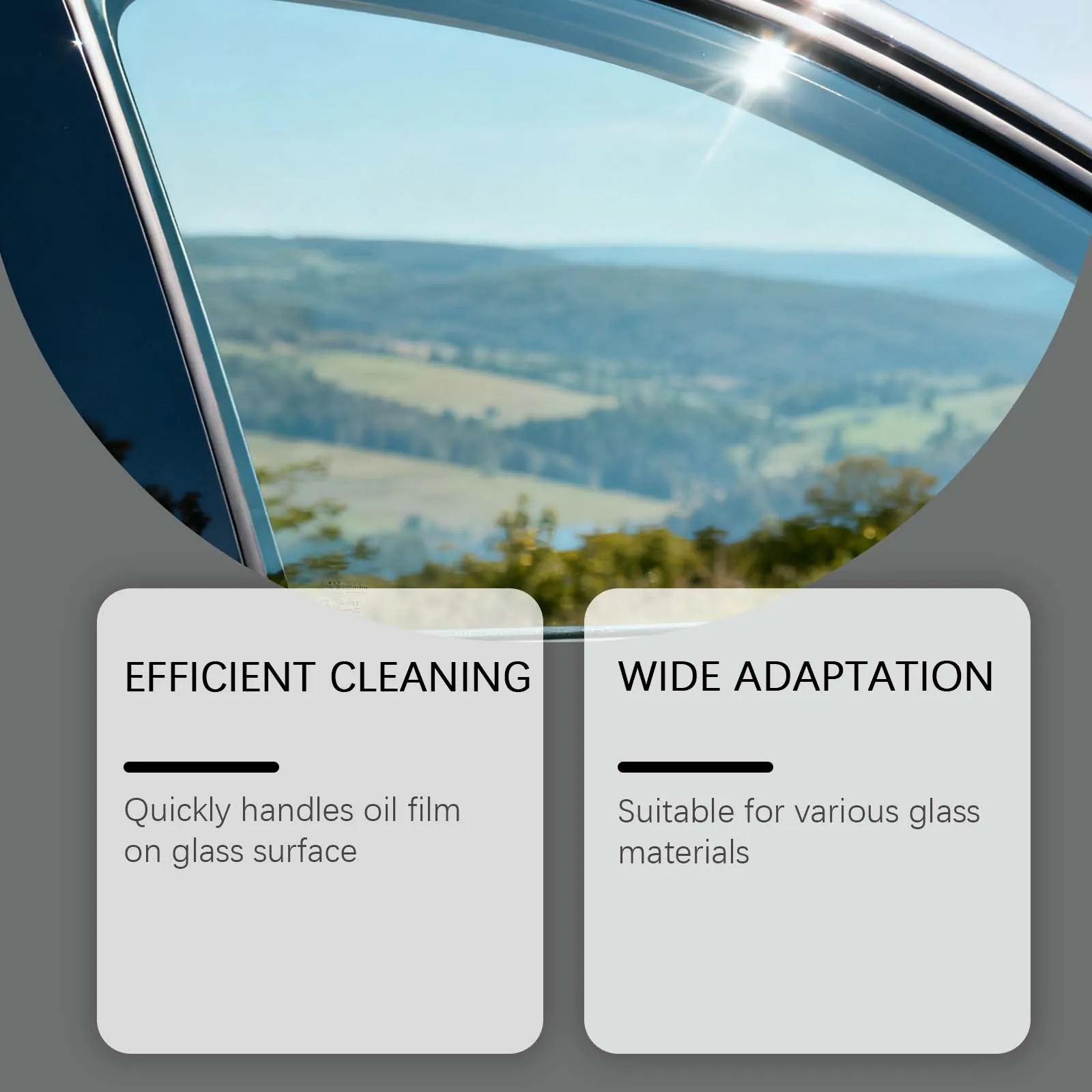 Car Glass Oil Film Cleaning Brush Automotive Windshield Water Stain Remover Window Deep Cleaning Tool