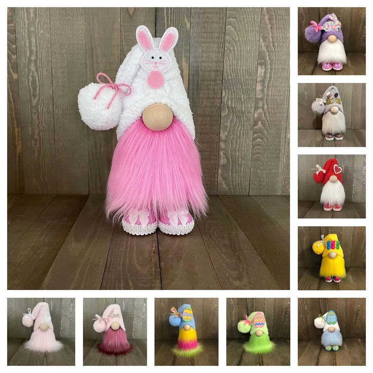 Ostern Gnom Plüsch Gesichtslose Hasenpuppe Mit Hasenohren Happy Easter Dekoration Handgefertigte Gnom Ornament Für Haus Tisch Deko