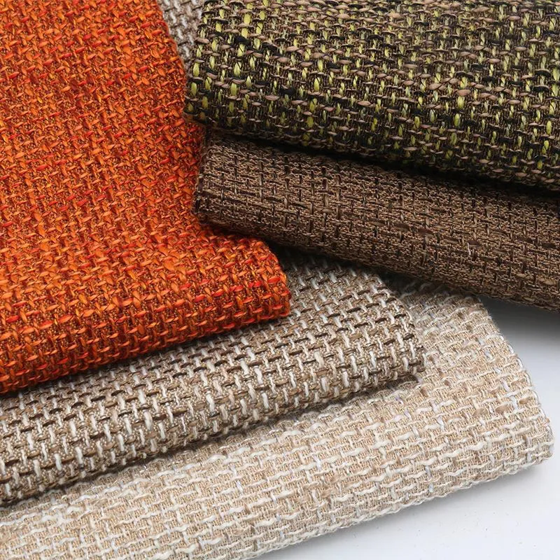 Thick Coarse Linen Cotton Fabric Solid Color Linen Texture Fabric For Sofa Cover Cushion DIY Sewing Bag Backdrop Tablecloth Decorative Cloth