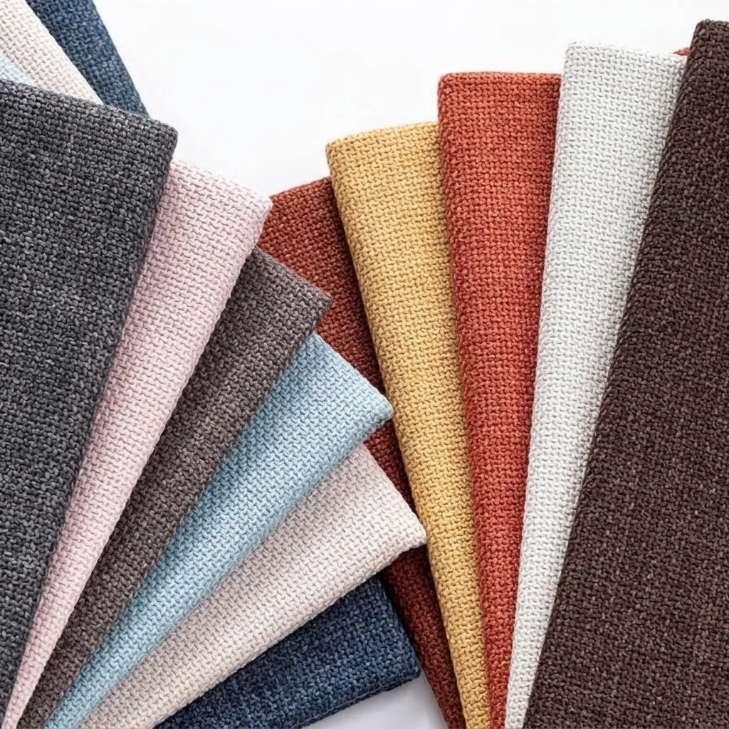 Tissu de Lin de Coton Tissé Épais pour Housse de Canapé Coussin Sac Mou Dur Couleur Unie Oreiller Tissage Durable Résistant Textile Maison