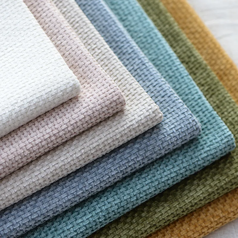 Moderno Minimalista Tinta Unita Croce Ciniglia Tessuto Tappezzeria Ispessito Morbido Poliestere Fai da Te Cucito Materiale Per Divano Cuscino Fatto a Mano Decorazione