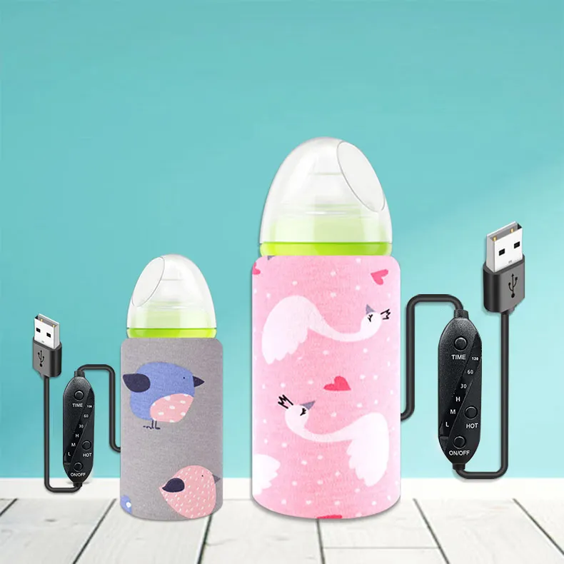 Tragbarer USB Babyflaschenwärmer Tasche Einstellbare Konstante Temperatur Milchheizung Mit Timer-Funktion Für Outdoor-Reisen Fütterung