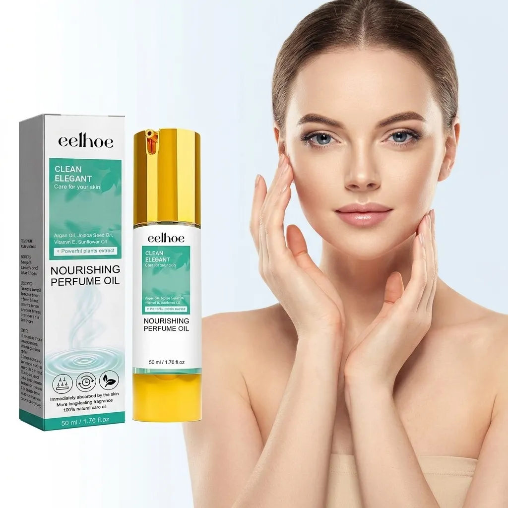 Olio Profumato EELHOE Donna Naturale Fresco a Lunga Durata Nutriente Con Olio di Argan Jojoba Vitamina E Bottiglia in Vetro