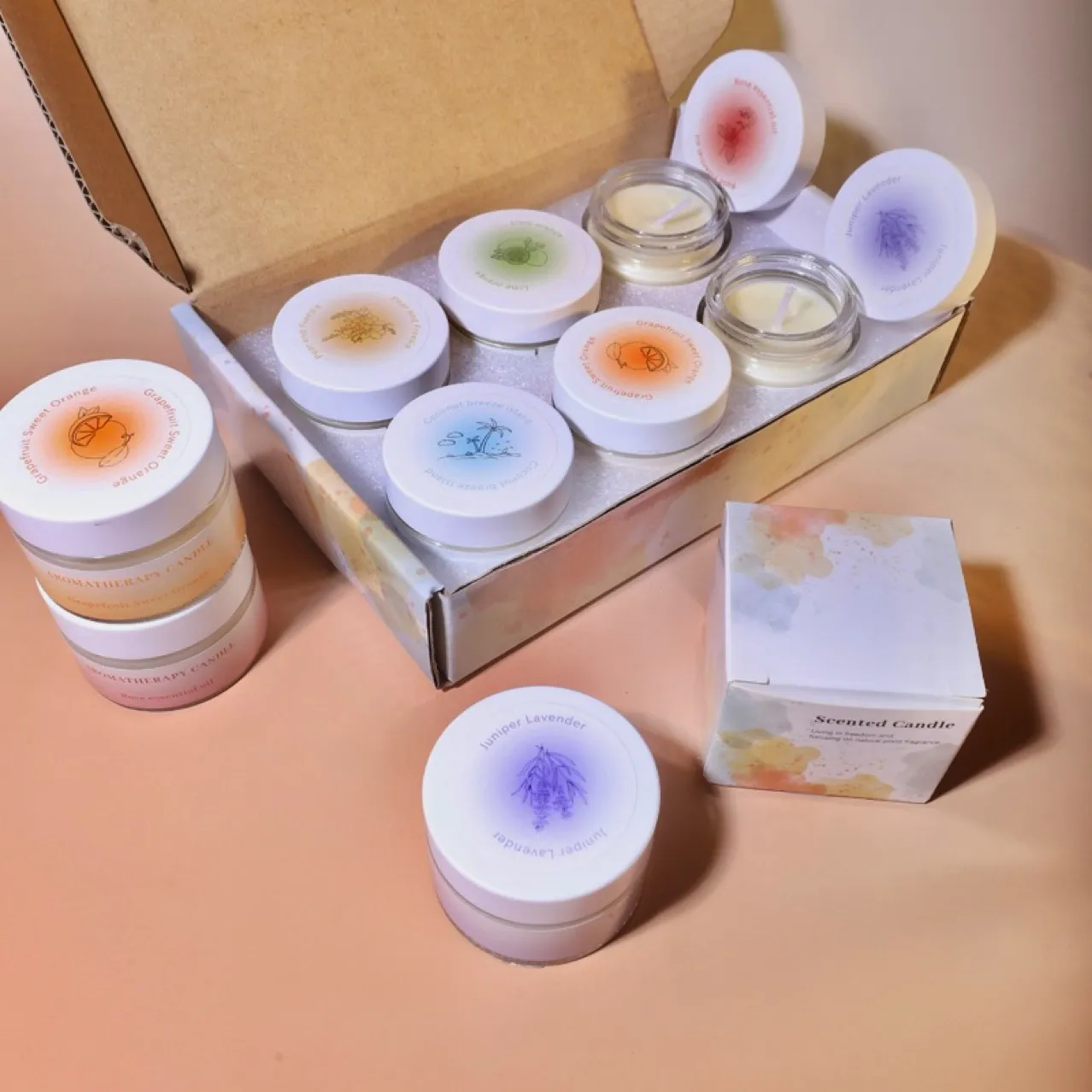Handgemachte Sojawachs Duftkerze Geschenk Aromatherapie Ätherisches Öl Glas Kerzen Für Entspannung Haus Dekor Geschenk