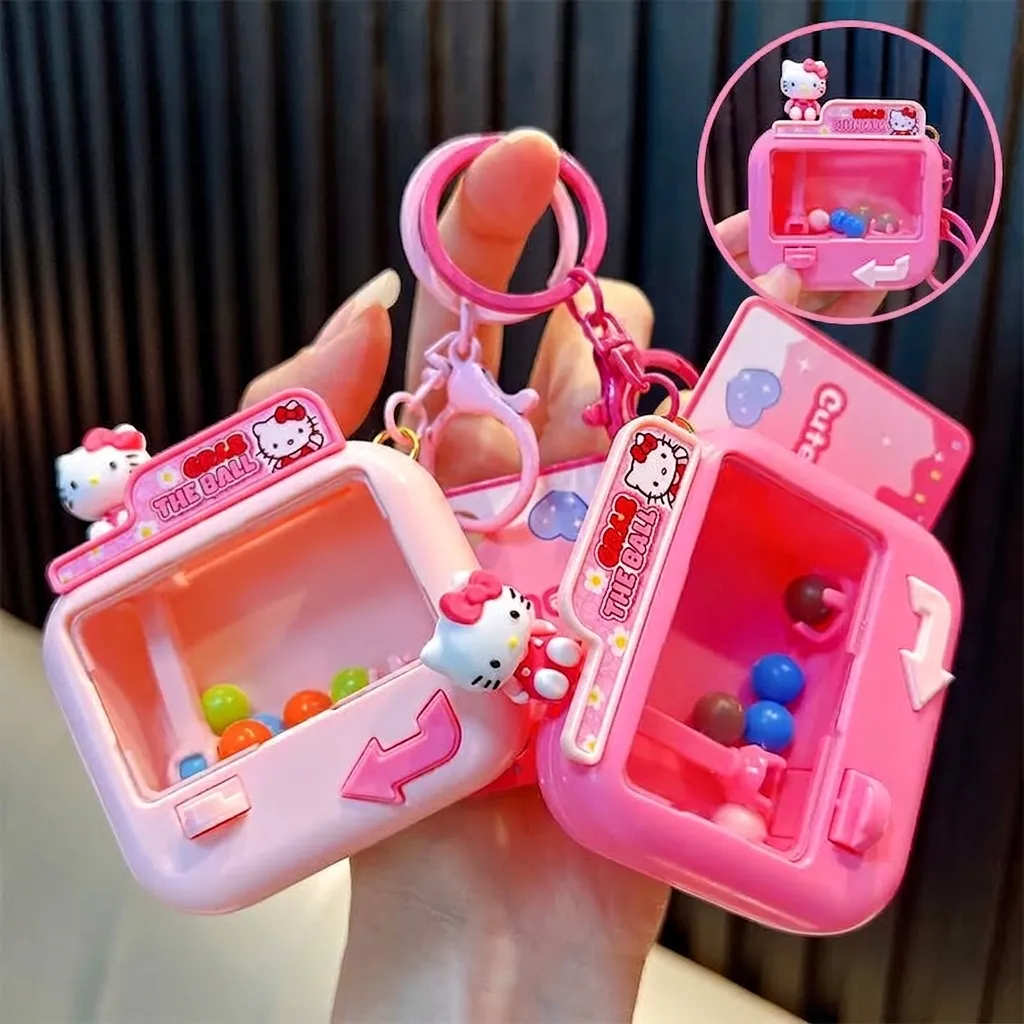 Mini Greifautomat Spielzeug Schlüsselanhänger Cartoon Stressabbau Anhänger Für Schultasche Rucksack Dekoration Süßes Spielautomat Ornament Geschenk