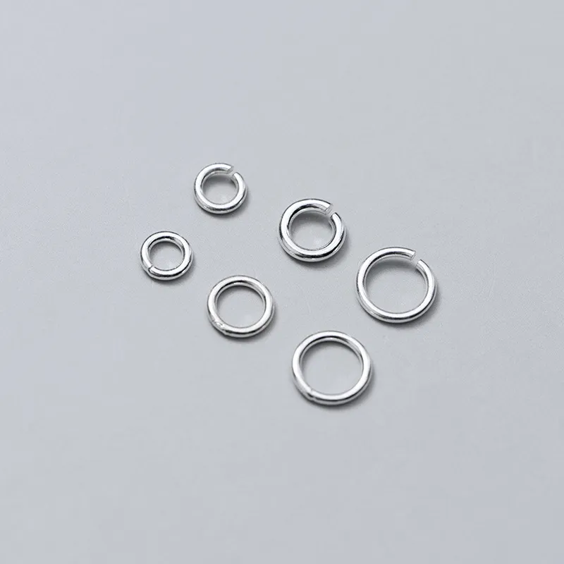 925 Sterling Silver Open Closed Jump Rings For DIY Jewelry Making Repair Connection Handcrafted Necklaces Bracelets Accessory