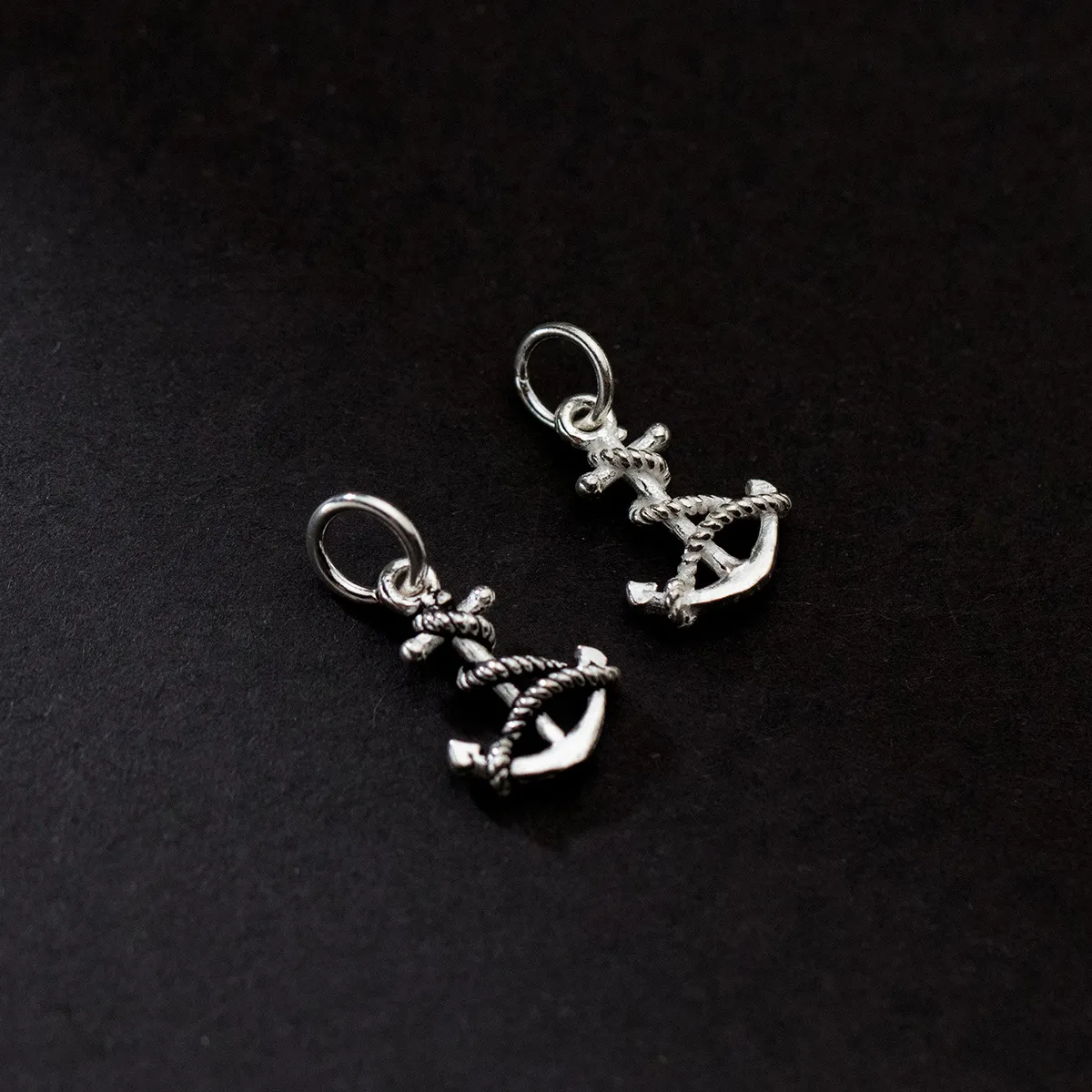 925 Sterling Silver Anchor Pendant DIY Jewelry Accessory Nautical Charm For Necklace Bracelet Vintage Thai Silver Anchor Jewelry Making