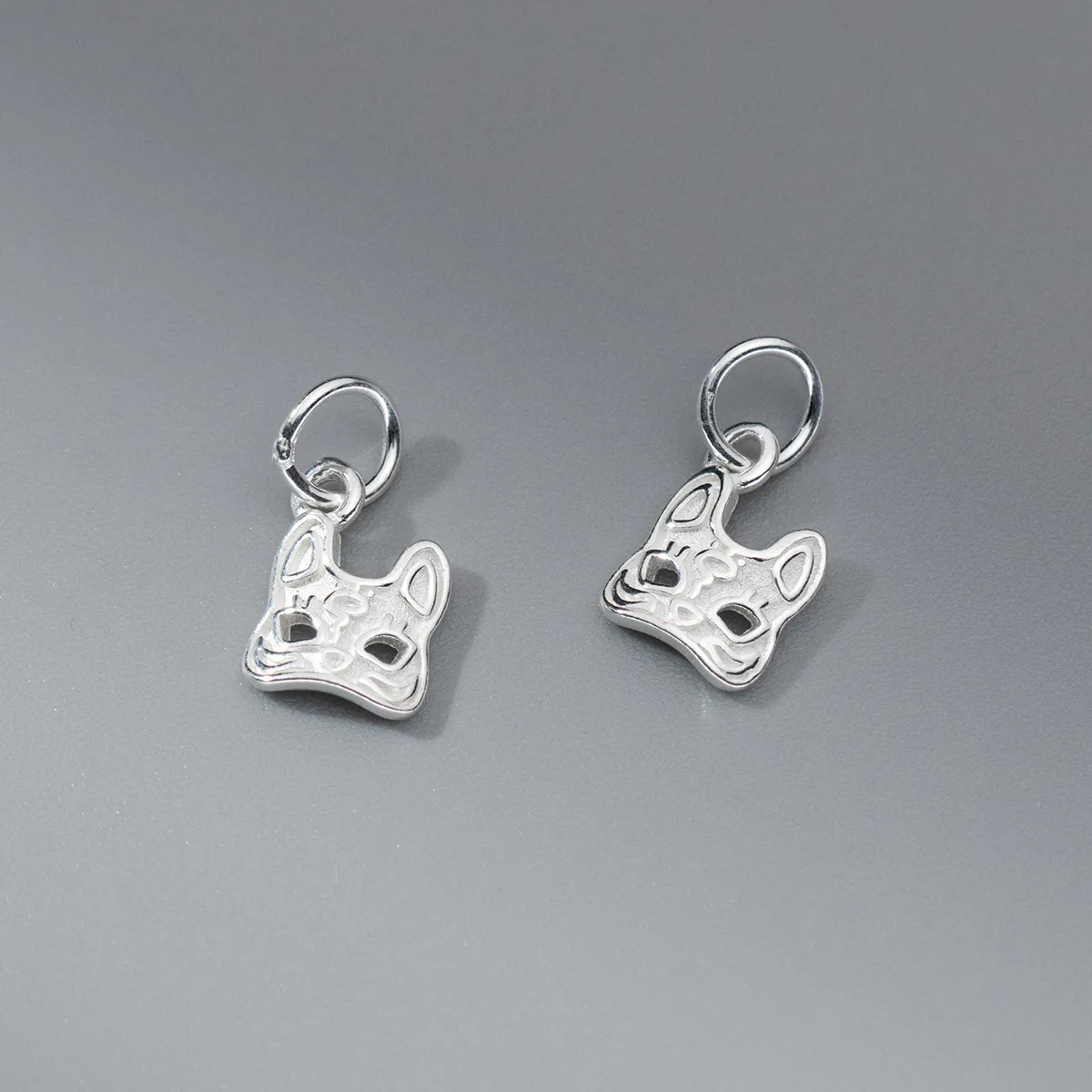 925 Sterling Silver Retro Thai Silver Mask Pendant Handmade DIY Jewelry Accessories For Bracelet Necklace Making Fox Mask Charms