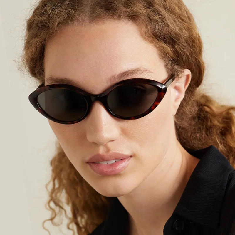 Vintage Cat Eye Sonnenbrille Für Damen Retro Kunststoff Schildpatt Vollrand Sonnenbrille UV400 Schutz Mode Accessoire