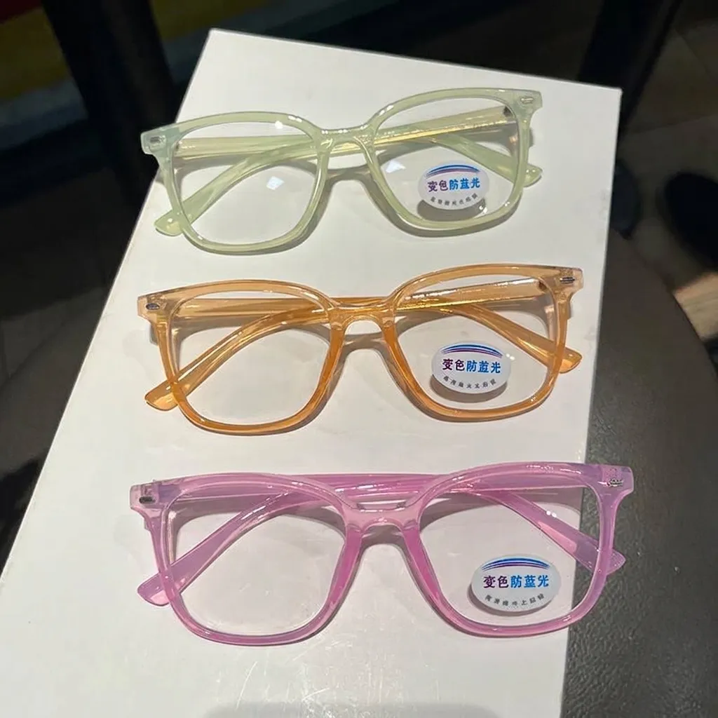 Quadratische Photochrome Anti-Blaulicht Kinder Brillengestell Mode Einfache Optische Brille Für Jungen Mädchen PC Kinderbrille