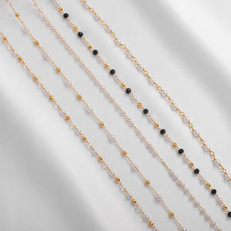 18 Karat Gold-Filled Kette Künstliche Perlenkette Halskette Armband Materialien Handgefertigte Verlängerungskette Für DIY Schmuckherstellung
