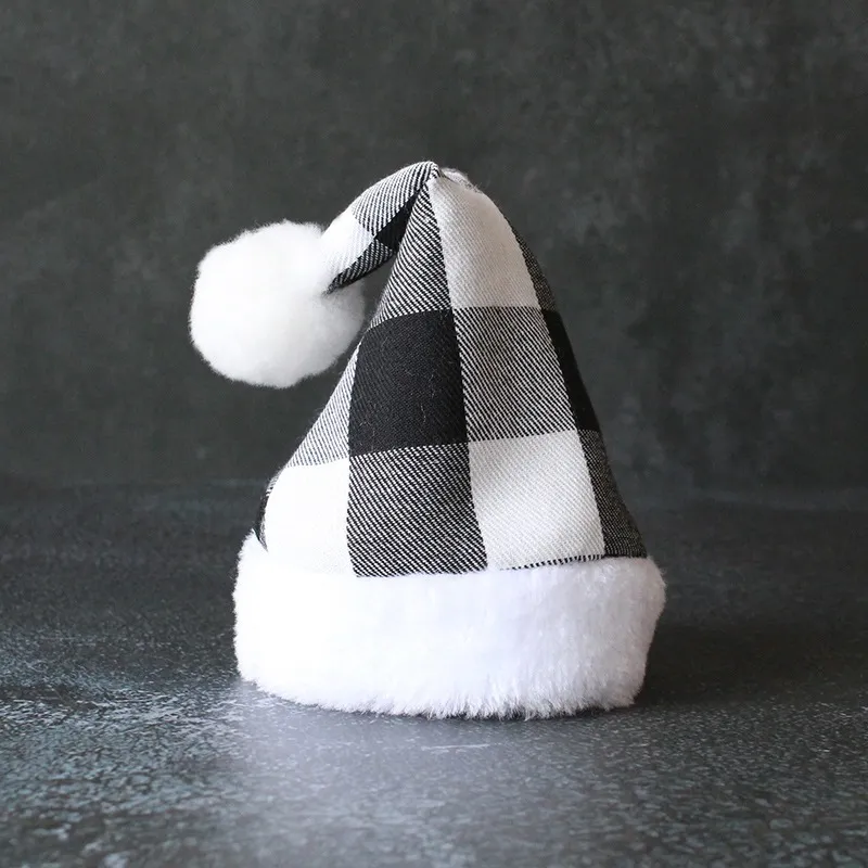 Festliche Haustier Weihnachtsmütze Kariert Buffalo Check Santa Hut Für Katzen Kleine Hunde Weihnachten Party Kostüm Zubehör