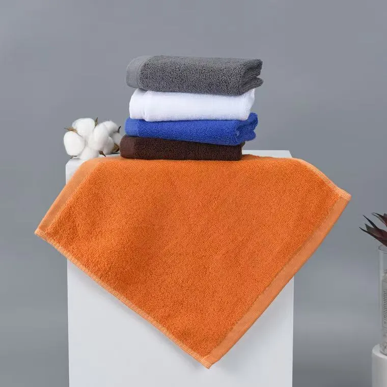 Puur Katoenen Vierkante Wascartier Zachte Absorberende Handdoek Voor Badkamer Keuken Hotel Restaurant Effen Kleur Gezichtshanddoek