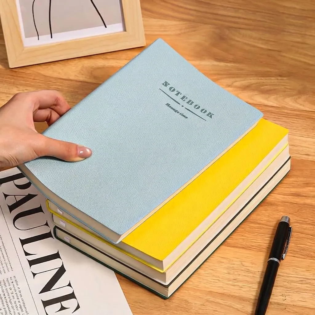 Minimalistisches A4 A5 Soft Kunstleder Notizbuch Verdickt Liniert Journal Für Büro Business Schule Studenten Schreiben Tagebuch