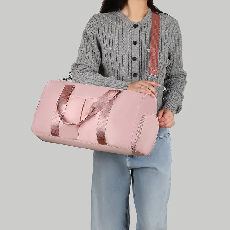 Große Fitness Tasche Mit Separates Schuhfach Trocken Nass Trennung Reisetasche Unisex Wasserdichtes Oxford Gewebe Sporttasche Yoga Reisetasche Für Damen Herren