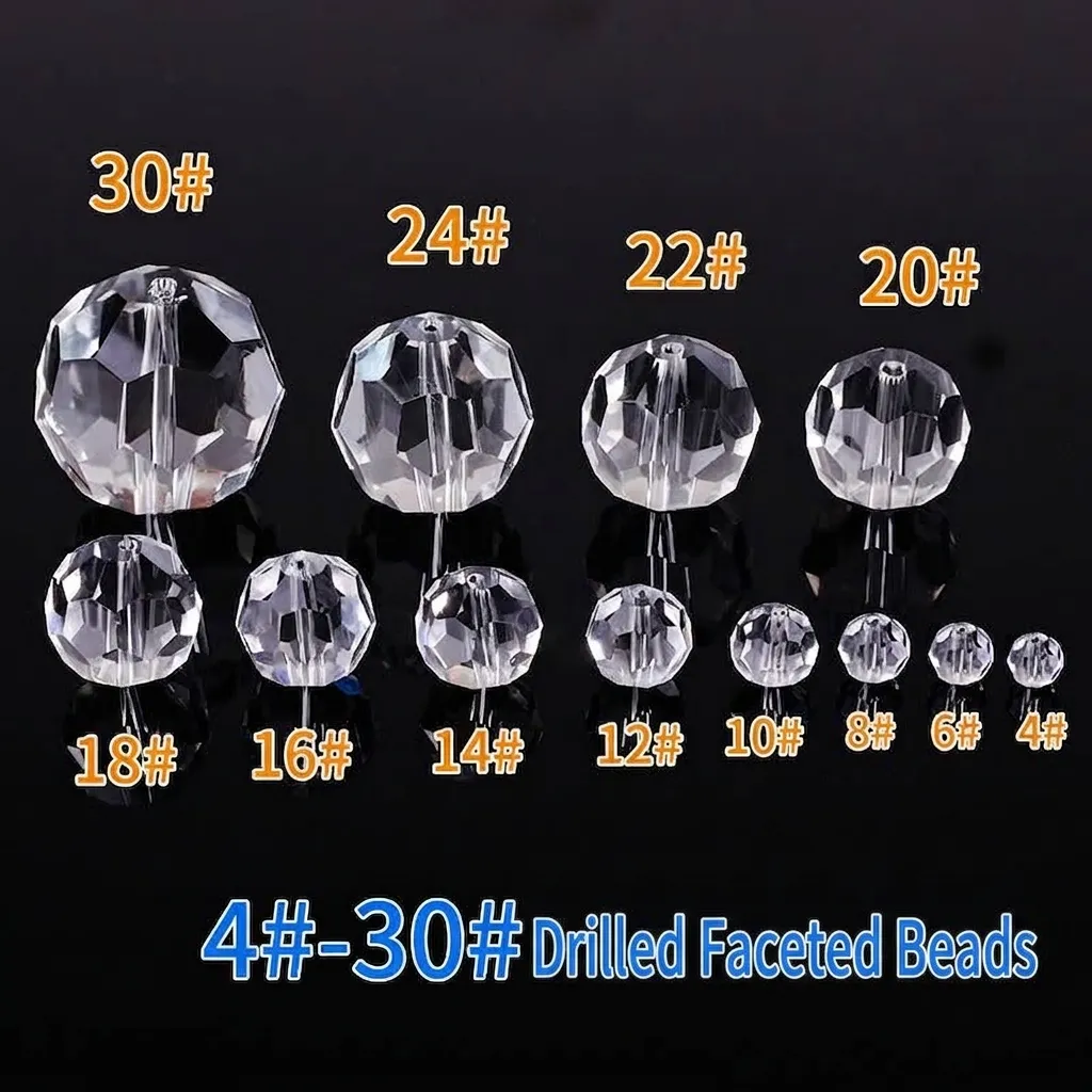 Clear Faceted Crystal Ball Chandelier Prisms Suncatcher Beads K9 Crystal Sphere For Lamp Parts Decoration Home Decor Accessories