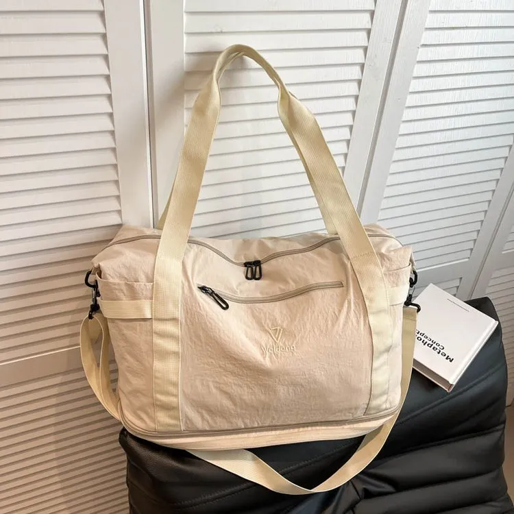 Large Capacity Travel Bag Waterproof Canvas Duffel Bag Luggage Bag Business Commuting Fitness Bag For Women Men