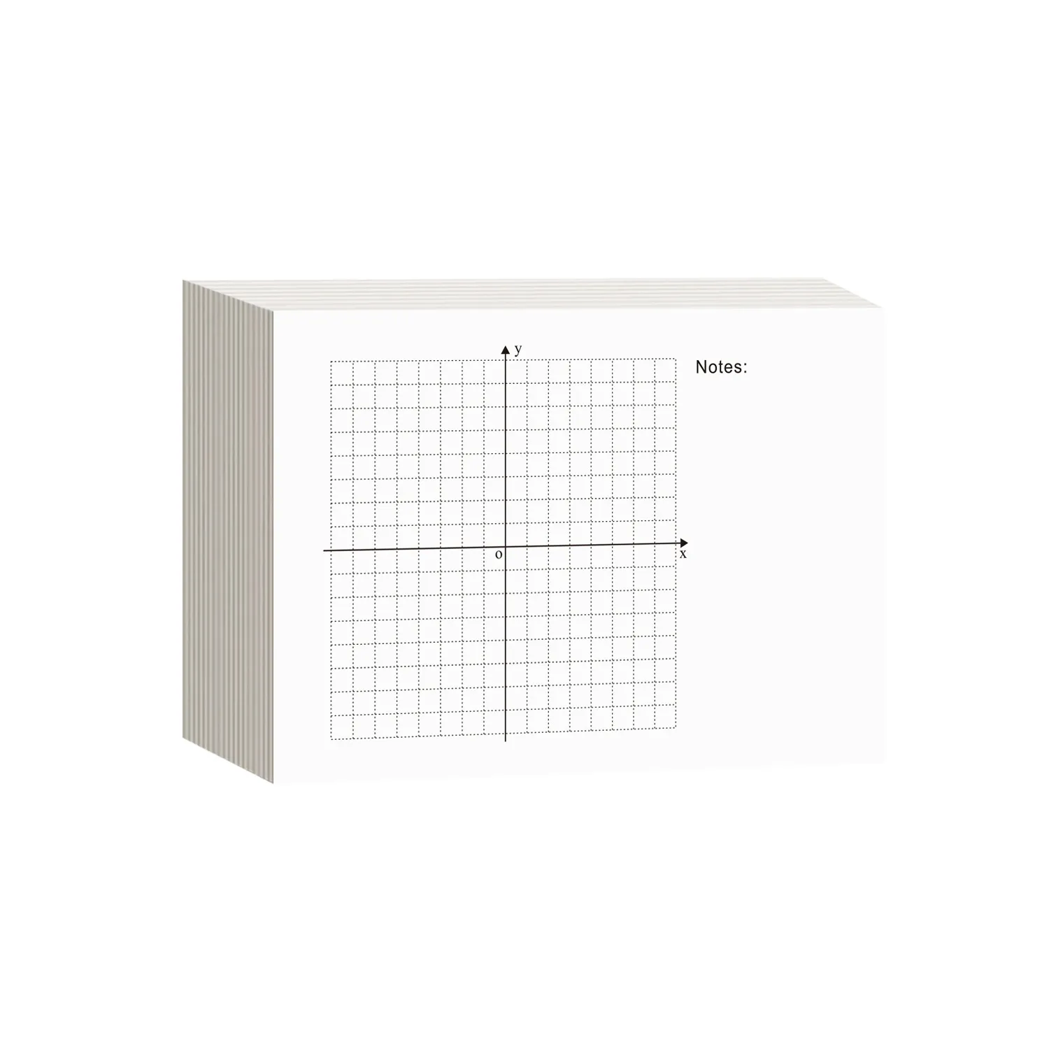 Bloc de Notas A6 Profesional de Papel Cuadriculado con Sistema de Coordenadas Rectangulares para Dibujo de Funciones Cuadráticas Estudiantes