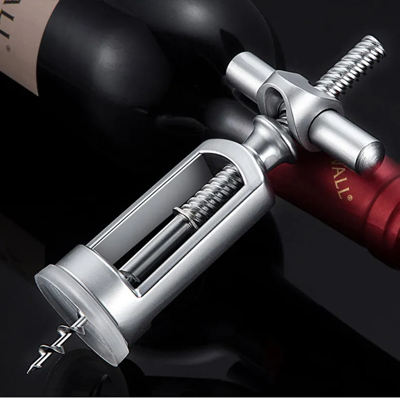 Manual Wine Opener Stainless Steel Zinc Alloy Corkscrew Multi Function Household Portable Red Wine Bottle Opener Kitchen Tools For Bar Home