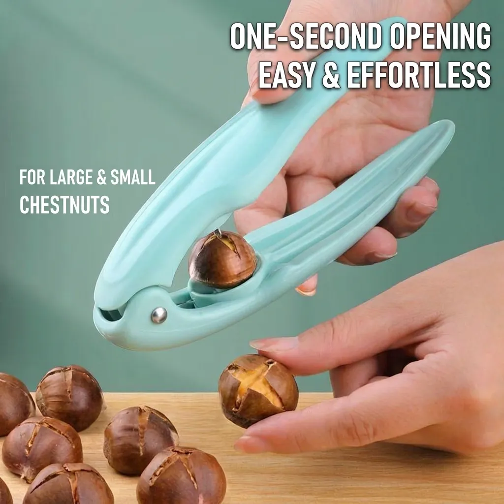 Manual Chestnut Opener Cross Blade Stainless Steel Nut Cracker Sheller Kitchen Gadget For Chestnuts Walnuts Peeling Tool