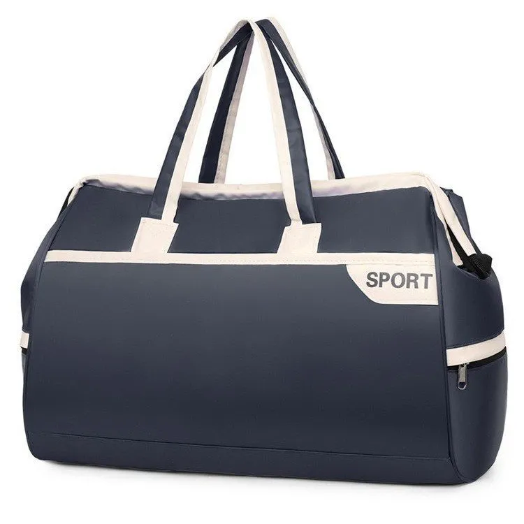 Large Capacity Travel Duffel Bag Oxford Cloth Water Resistant Sports Fitness Luggage Bag For Short Trip Weekend Overnight Boarding Bag