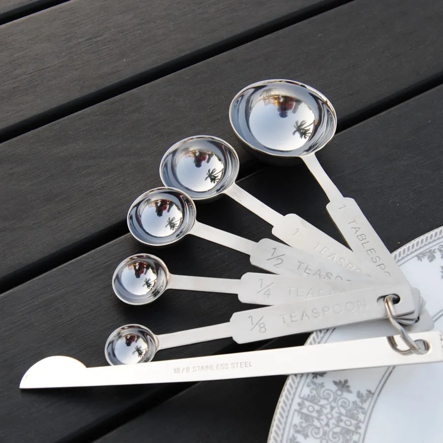 Heavy Duty 304 Stainless Steel Measuring Spoons Metal Measuring Cups For Dry And Liquid Ingredients Baking Cooking Kitchen Tools