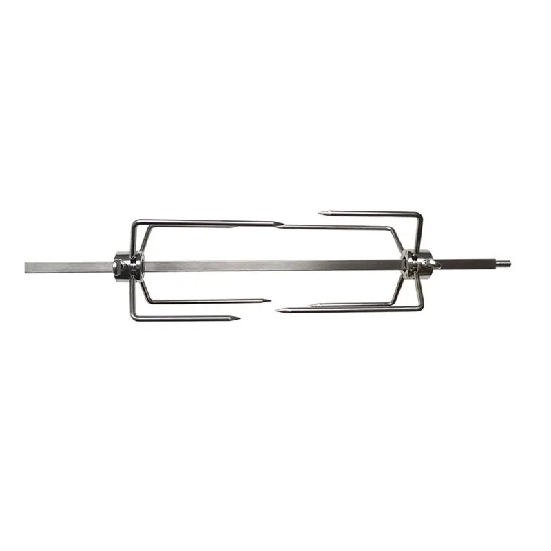 Stainless Steel Rotisserie Meat Forks Heavy Duty BBQ Roasting Spit Meat Clamps Chicken Universal BBQ Accessory