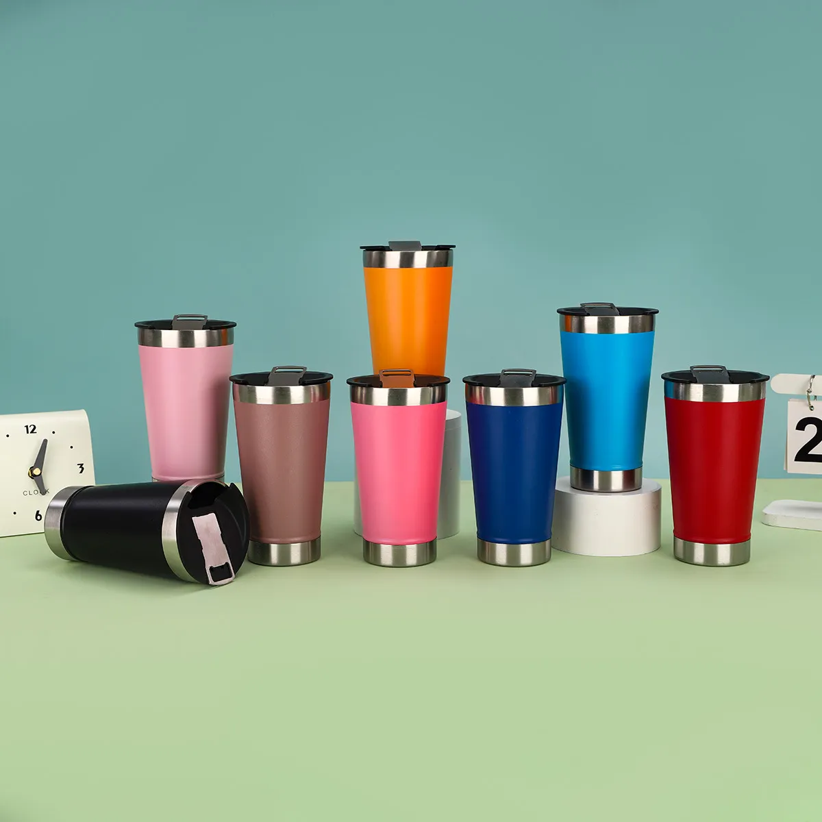 Portable Stainless Steel Insulated Tumbler Vacuum Travel Coffee Mug With Bottle Opener For Outdoor And Car