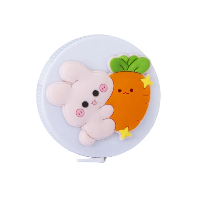 Metro a Nastro Morbido con Animali dei Cartoni Animati Righello di Misurazione del Corpo Retrattile Portatile Metro in Plastica Mini Doppia Faccia per Vestiti
