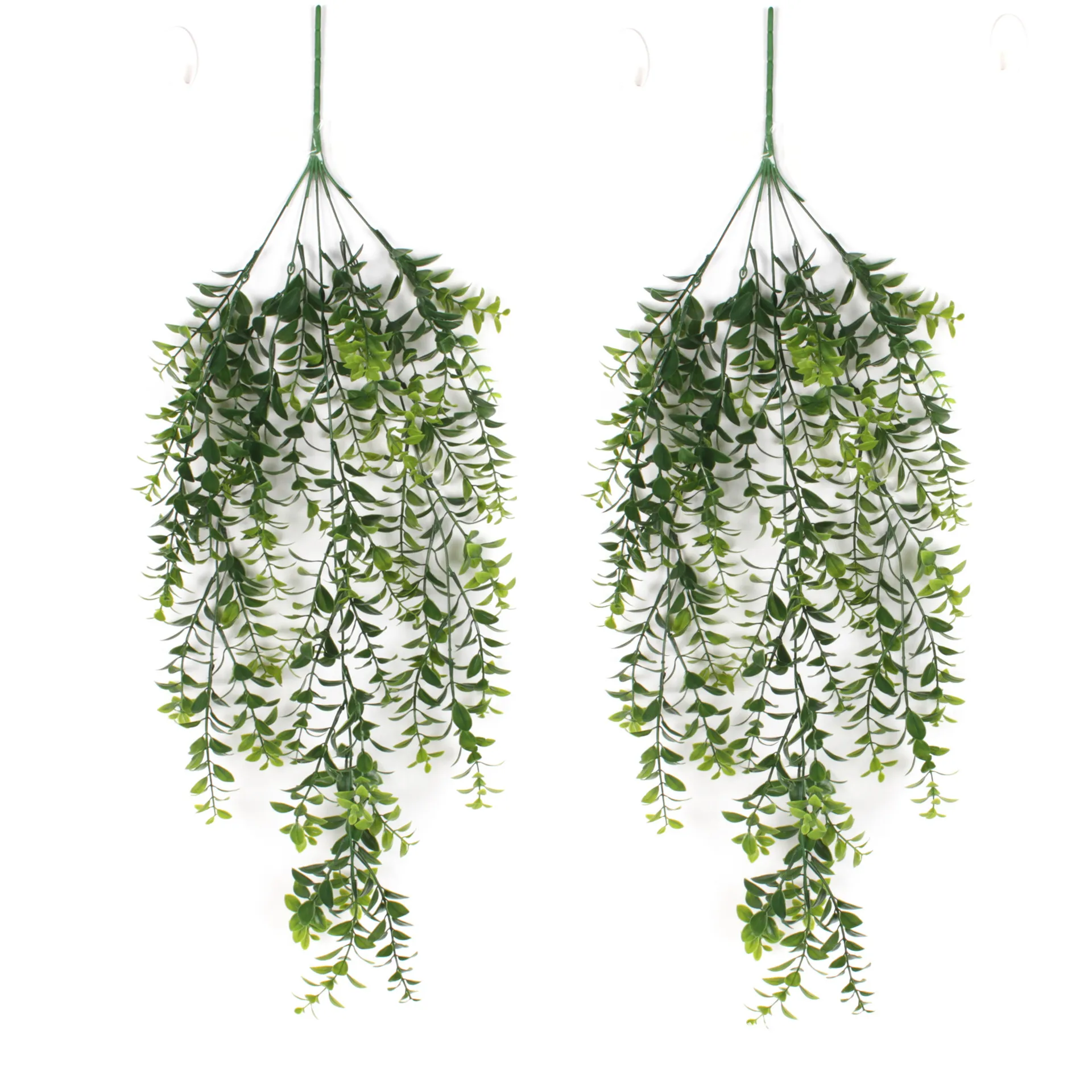 80cm Artificial Persian Leaf Hanging Plants Fake Green Vine Plastic Foliage For Home Wall Garden Outdoor Decoration