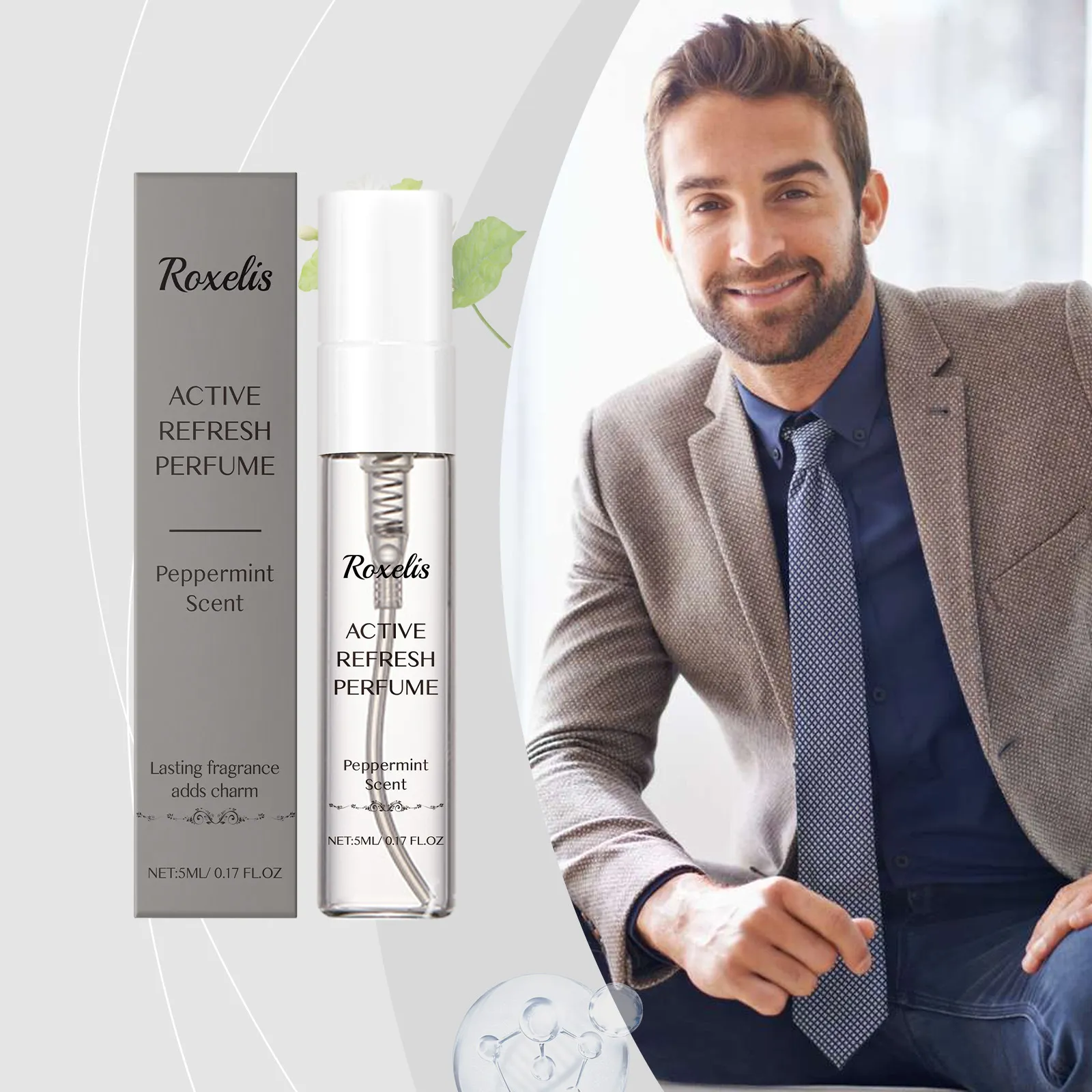 Mannen Sportief Verfrissend Munt Parfum Langdurige Geur Draagbaar Natuurlijk Fris Eau De Cologne Dagelijks Lichaamsspray